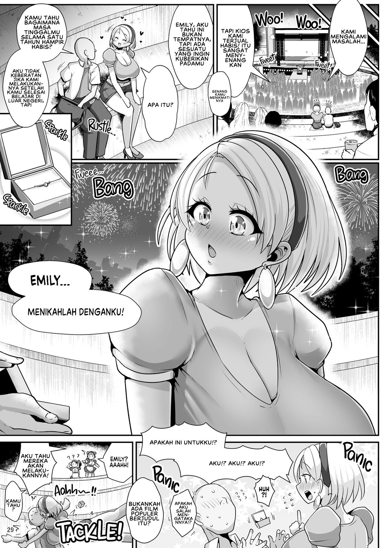 H Daisuki Kinpatsu Hakujin Bakunyuu Ryuugakusei ga Tonari no Heya ni Hikkoshite Kita! - Chapter 3 33