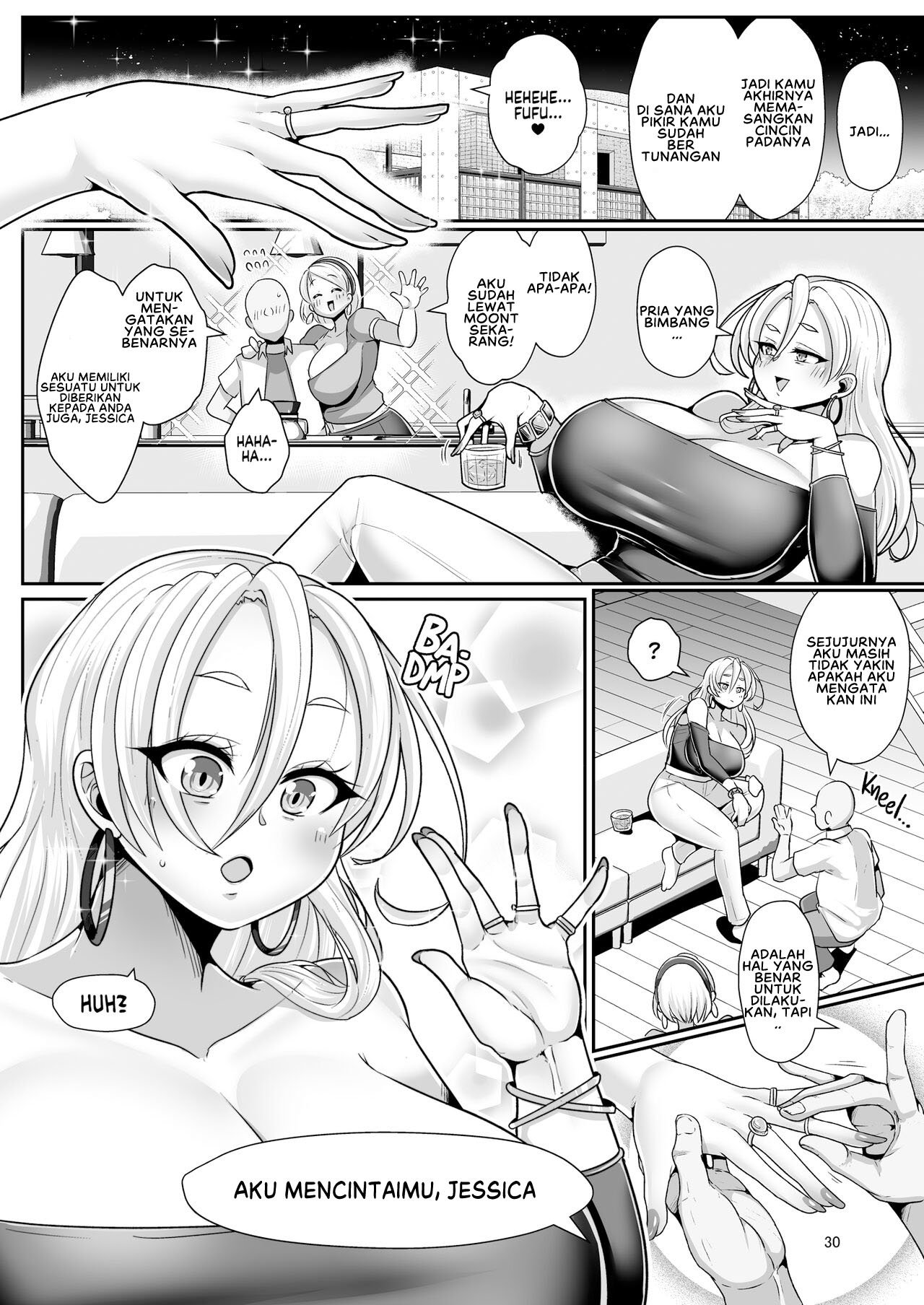 H Daisuki Kinpatsu Hakujin Bakunyuu Ryuugakusei ga Tonari no Heya ni Hikkoshite Kita! - Chapter 3 34