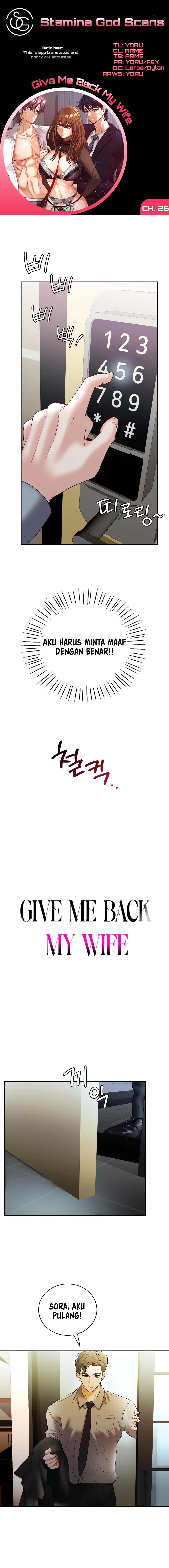 Give Me Back My Wife - Chapter 26 2 Give Me Back My Wife - Chapter 26 2