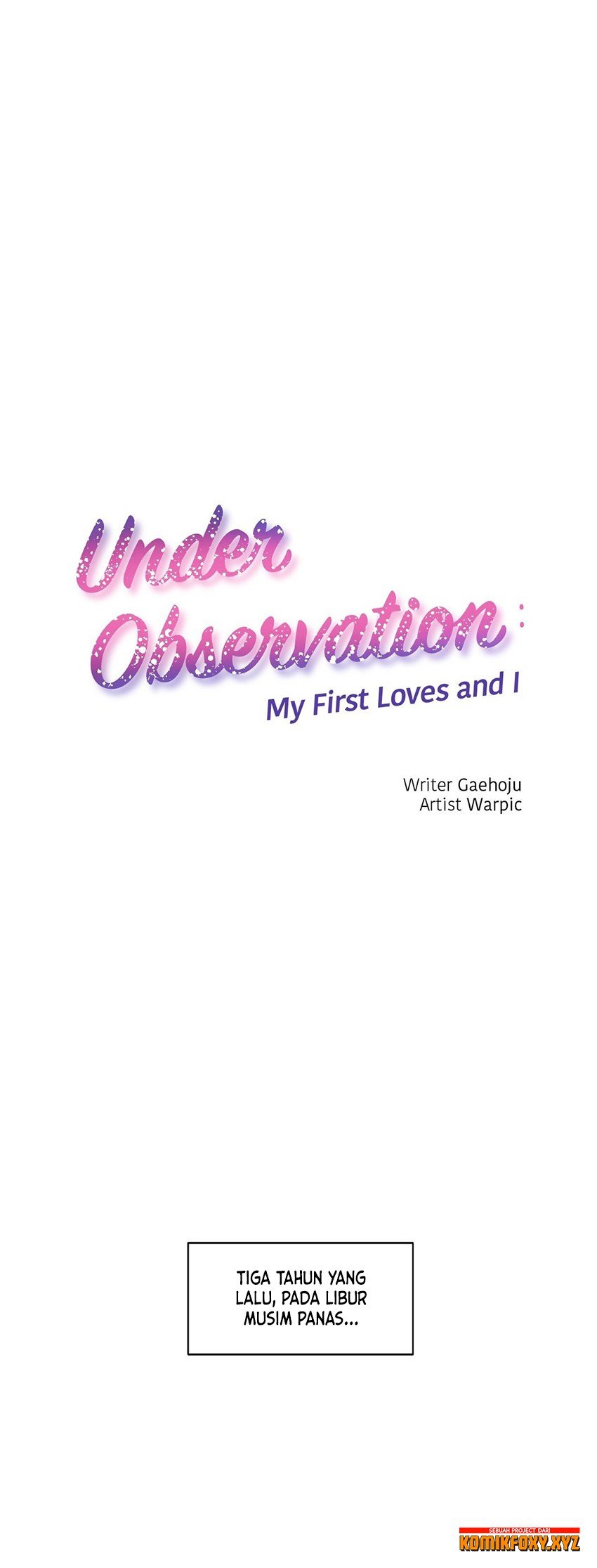 Under Observation: My First Loves and I - Chapter 03 3 Under Observation: My First Loves and I - Chapter 03 3