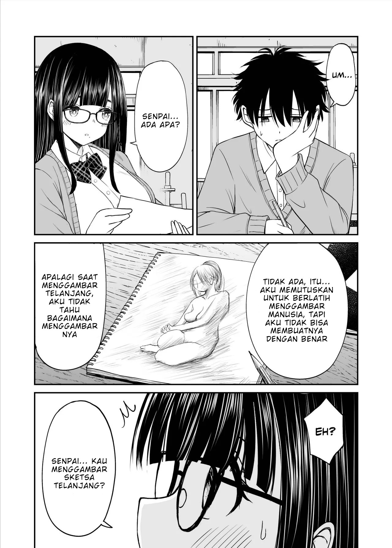 Bijutsubu no Kyonyuu Kouhai ga Nude Model ni Natta Kekka Amari ni Ero Sugite Ore no Geijutsu ga Bakuhatsushita Hanashi - Chapter 1 10