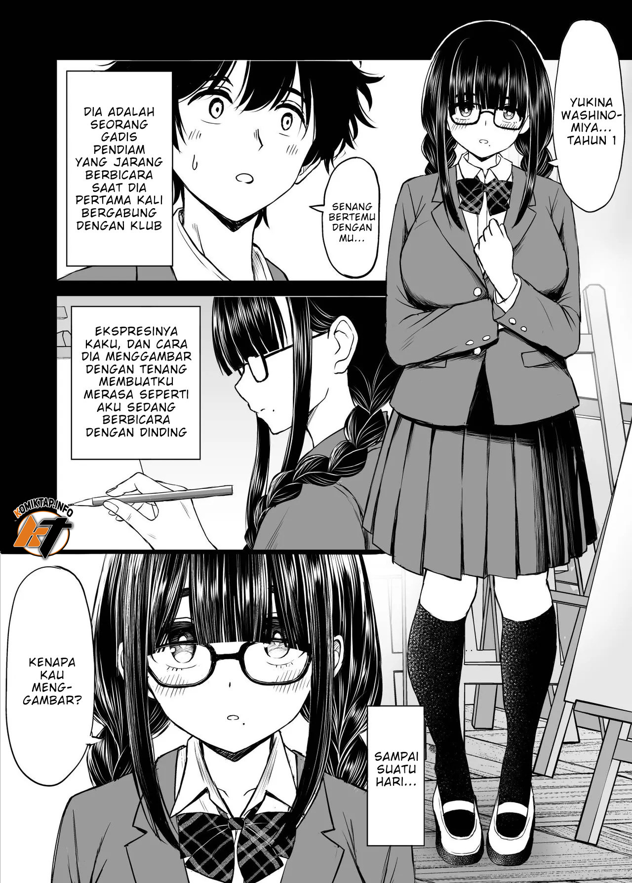 Bijutsubu no Kyonyuu Kouhai ga Nude Model ni Natta Kekka Amari ni Ero Sugite Ore no Geijutsu ga Bakuhatsushita Hanashi - Chapter 1 6